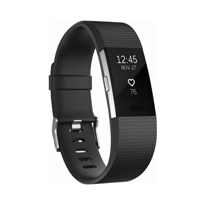 Fitbit Charge 2 FB407SBKL Activity Tracker Large Black for sale online 