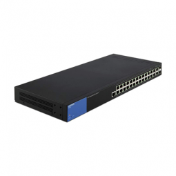 Linksys Business 24-Port Gigabit PoE+ (192W) Managed Switch + 2x Gigabit Ethernet + 2x Gigabit SFP/RJ45 Combo Ports (LGS528P)